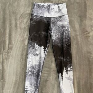 Small Aerie Forest Print High Waisted Leggings